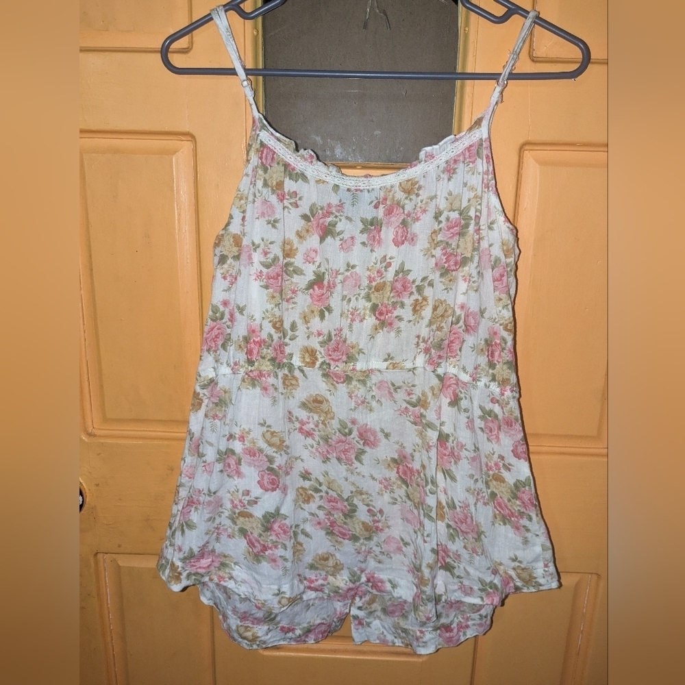 MNG Mango US 10 UK XL cami tank with button down floral pattern - Picture 2 of 3